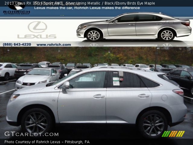2013 Lexus RX 350 F Sport AWD in Silver Lining Metallic
