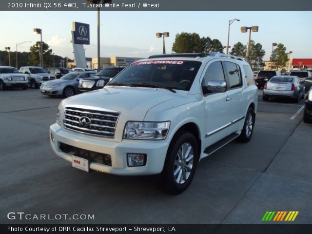 2010 Infiniti QX 56 4WD in Tuscan White Pearl