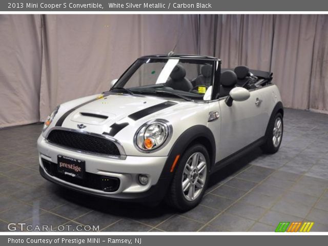 2013 Mini Cooper S Convertible in White Silver Metallic