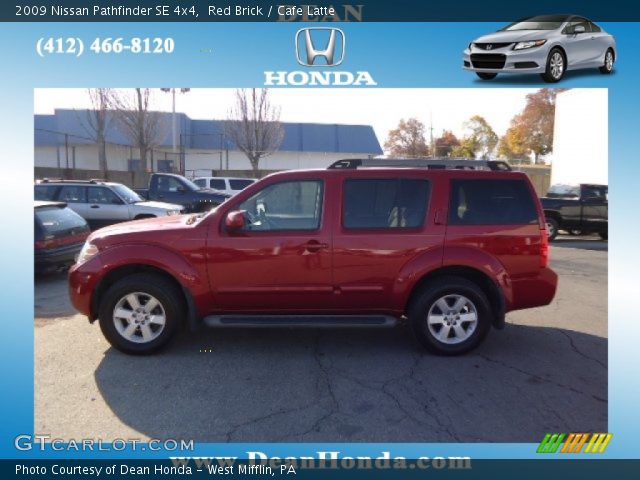 2009 Nissan Pathfinder SE 4x4 in Red Brick