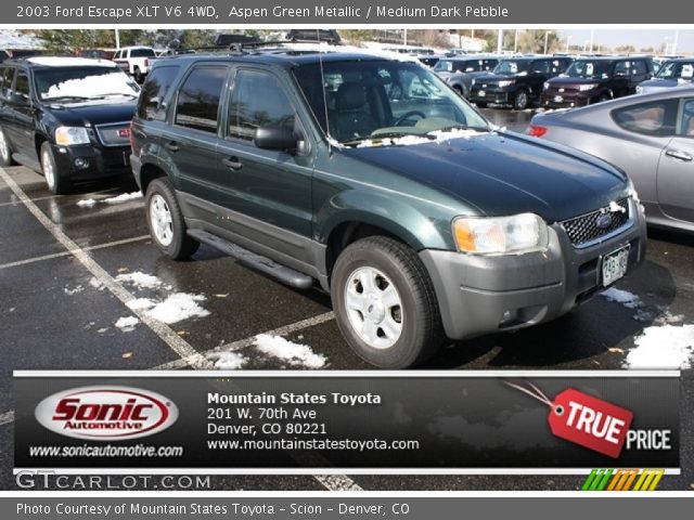 2003 Ford Escape XLT V6 4WD in Aspen Green Metallic