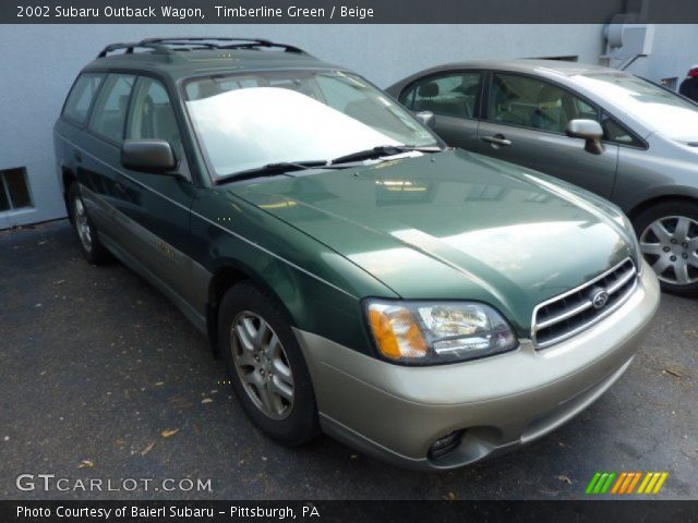 2002 Subaru Outback Wagon in Timberline Green