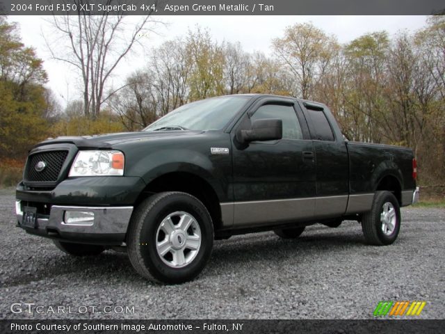 2004 Ford F150 XLT SuperCab 4x4 in Aspen Green Metallic