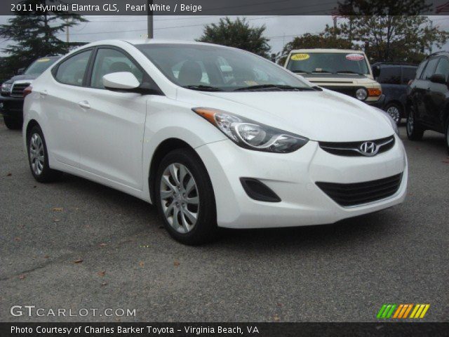 2011 Hyundai Elantra GLS in Pearl White
