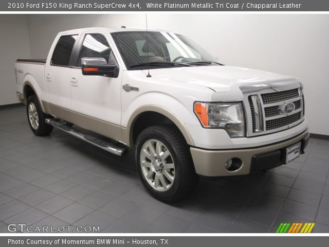 2010 Ford F150 King Ranch SuperCrew 4x4 in White Platinum Metallic Tri Coat