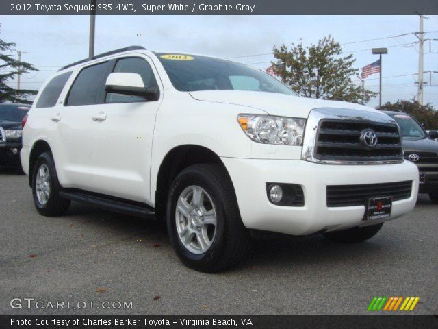 2012 Toyota Sequoia SR5 4WD in Super White