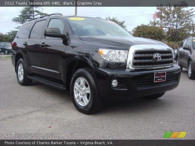 2012 Toyota Sequoia SR5 4WD in Black