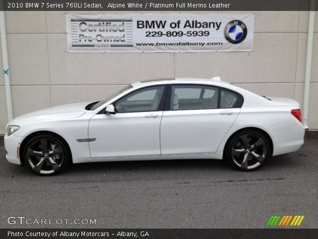 2010 BMW 7 Series 760Li Sedan in Alpine White