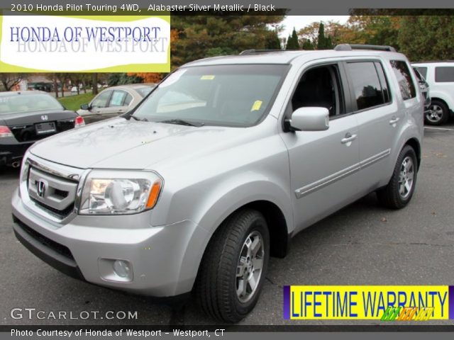 2010 Honda Pilot Touring 4WD in Alabaster Silver Metallic