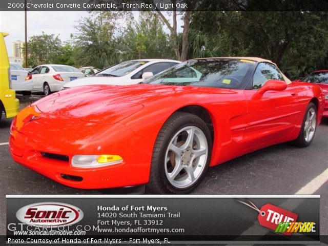 2000 Chevrolet Corvette Convertible in Torch Red