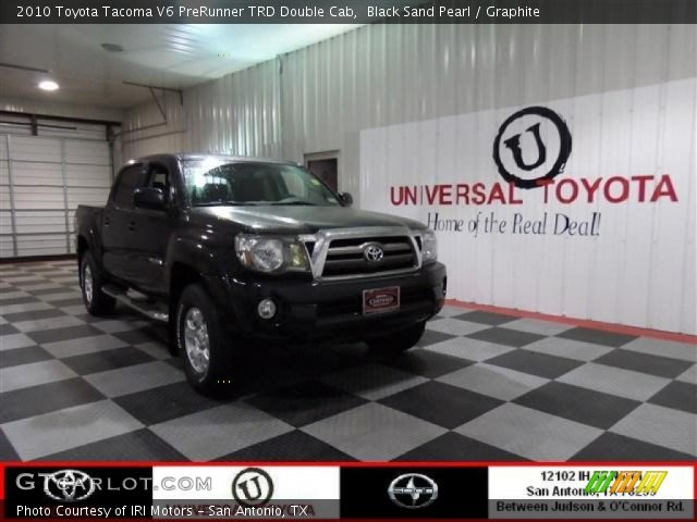 2010 Toyota Tacoma V6 PreRunner TRD Double Cab in Black Sand Pearl