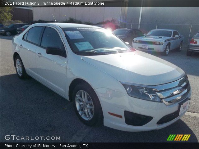 2011 Ford Fusion S in White Suede