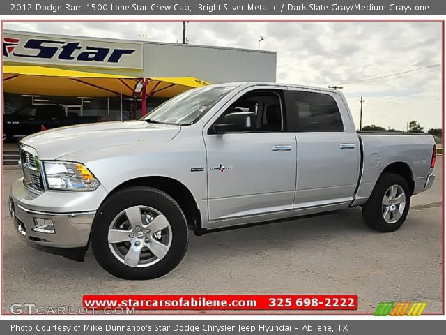 2012 Dodge Ram 1500 Lone Star Crew Cab in Bright Silver Metallic