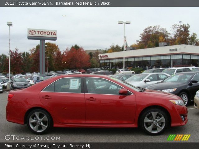 2012 Toyota Camry SE V6 in Barcelona Red Metallic