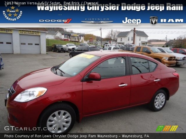 2012 Nissan Versa 1.6 SV Sedan in Red Brick