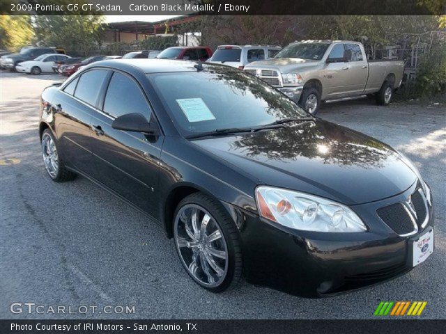 2009 Pontiac G6 GT Sedan in Carbon Black Metallic
