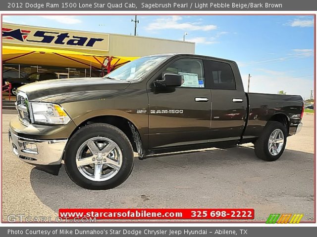 2012 Dodge Ram 1500 Lone Star Quad Cab in Sagebrush Pearl
