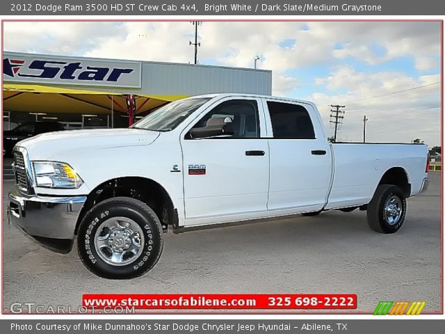 2012 Dodge Ram 3500 HD ST Crew Cab 4x4 in Bright White