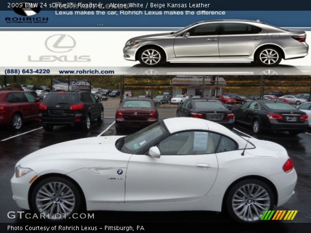 2009 BMW Z4 sDrive35i Roadster in Alpine White