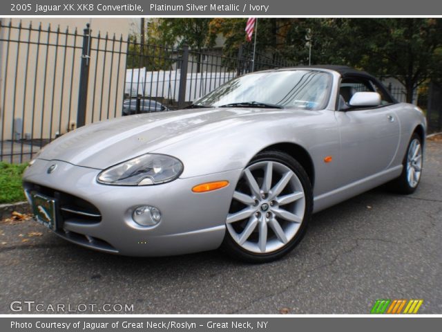 2005 Jaguar XK XK8 Convertible in Platinum Silver Metallic