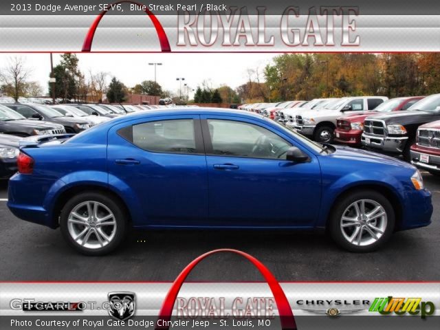 2013 Dodge Avenger SE V6 in Blue Streak Pearl