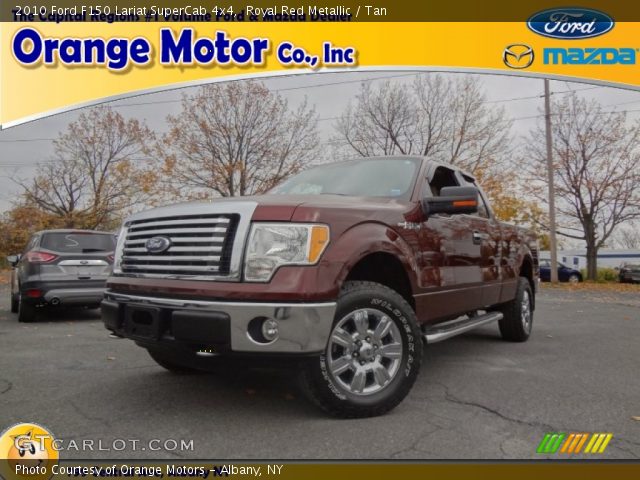 2010 Ford F150 Lariat SuperCab 4x4 in Royal Red Metallic