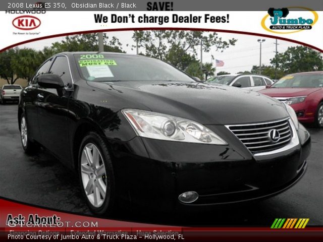 2008 Lexus ES 350 in Obsidian Black