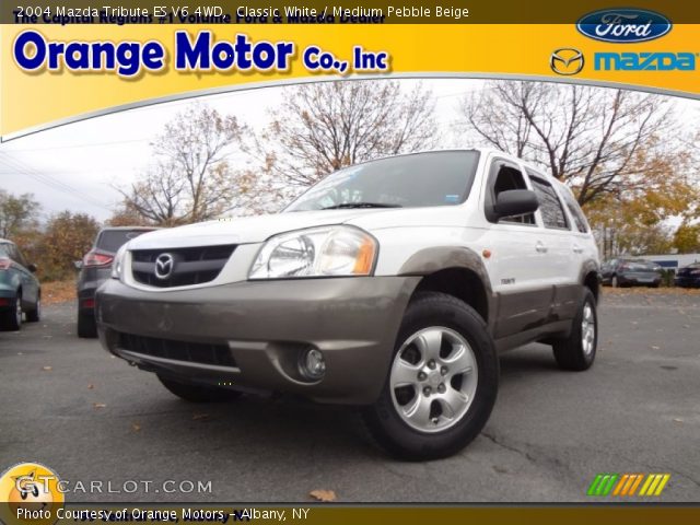 2004 Mazda Tribute ES V6 4WD in Classic White
