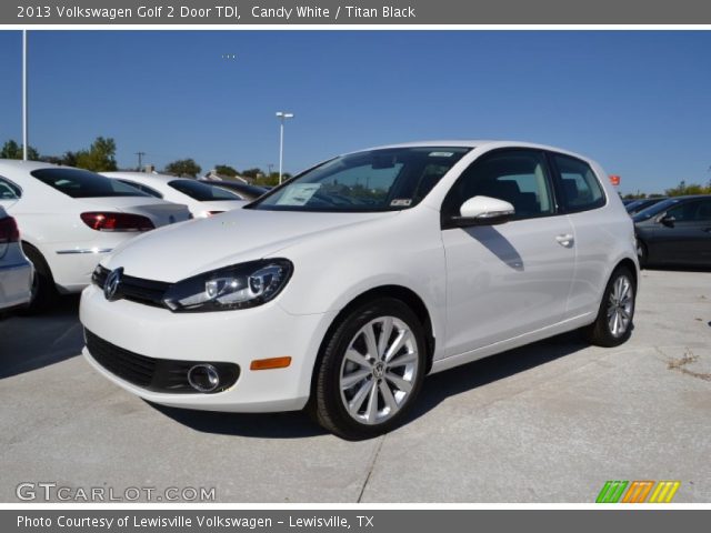 2013 Volkswagen Golf 2 Door TDI in Candy White