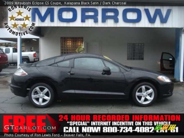 2009 Mitsubishi Eclipse GS Coupe in Kalapana Black Satin
