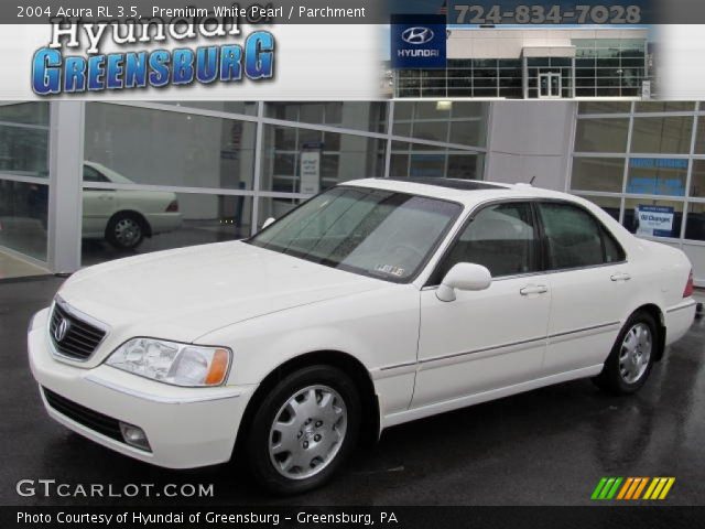 2004 Acura RL 3.5 in Premium White Pearl