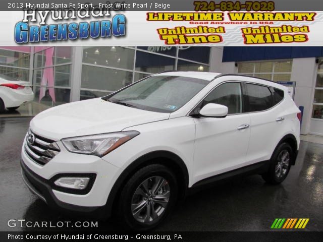 2013 Hyundai Santa Fe Sport in Frost White Pearl