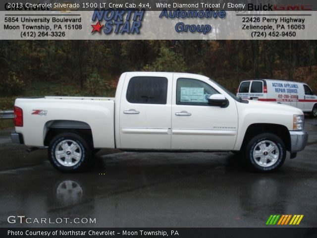 2013 Chevrolet Silverado 1500 LT Crew Cab 4x4 in White Diamond Tricoat