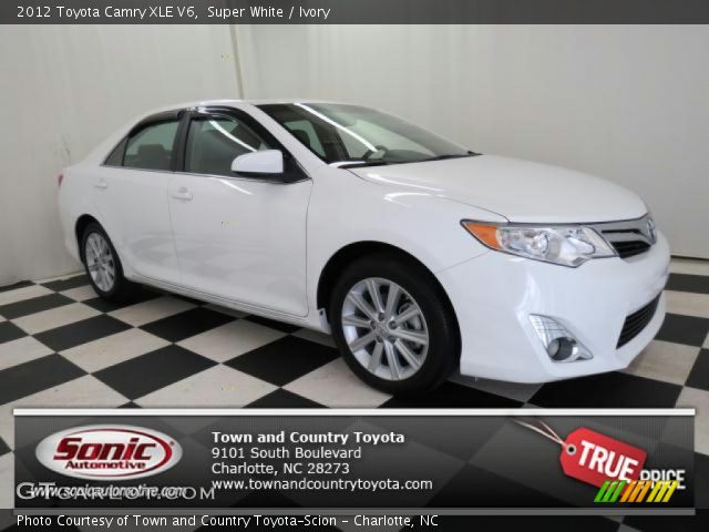 2012 Toyota Camry XLE V6 in Super White