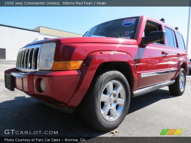 2006 Jeep Commander Limited in Inferno Red Pearl