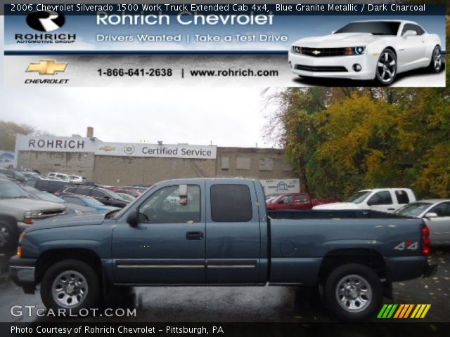 2006 Chevrolet Silverado 1500 Work Truck Extended Cab 4x4 in Blue Granite Metallic