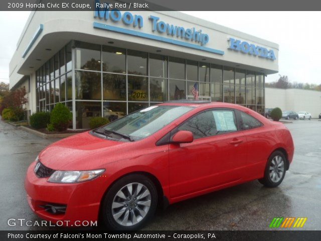 2009 Honda Civic EX Coupe in Rallye Red