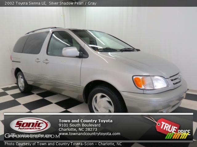 2002 Toyota Sienna LE in Silver Shadow Pearl