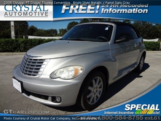 2006 Chrysler PT Cruiser Touring Convertible in Bright Silver Metallic