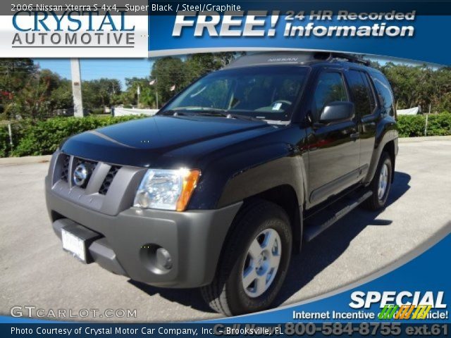 2006 Nissan Xterra S 4x4 in Super Black
