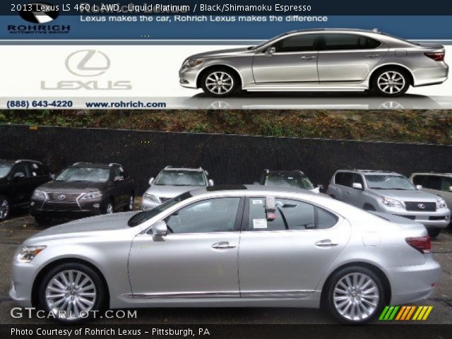 2013 Lexus LS 460 L AWD in Liquid Platinum