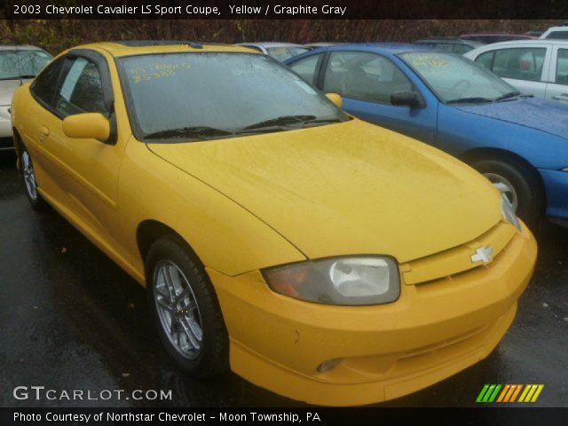 2003 Chevrolet Cavalier LS Sport Coupe in Yellow