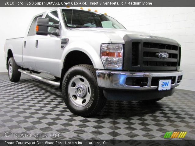 2010 Ford F350 Super Duty XL Crew Cab 4x4 in Ingot Silver Metallic