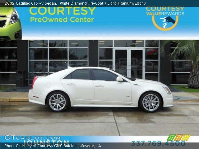 2009 Cadillac CTS -V Sedan in White Diamond Tri-Coat