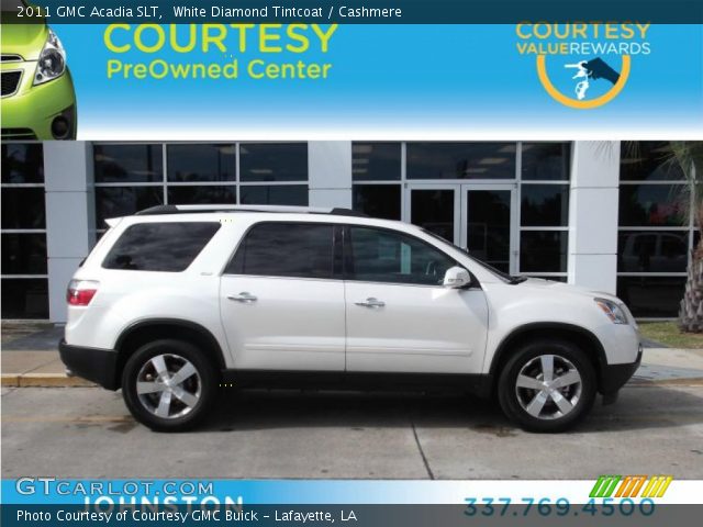 2011 GMC Acadia SLT in White Diamond Tintcoat