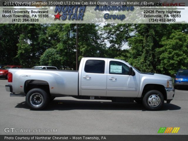 2012 Chevrolet Silverado 3500HD LTZ Crew Cab 4x4 Dually in Silver Ice Metallic