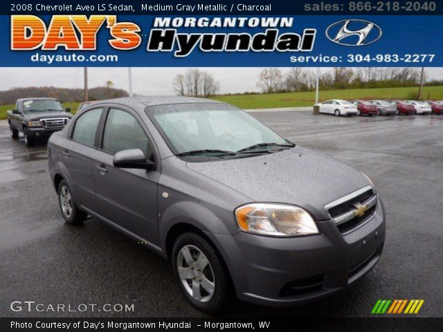 2008 Chevrolet Aveo LS Sedan in Medium Gray Metallic