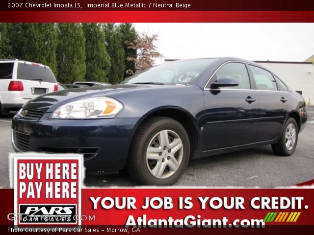2007 Chevrolet Impala LS in Imperial Blue Metallic