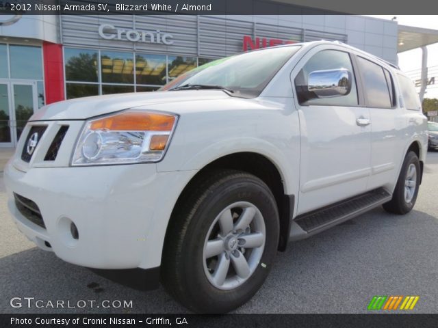 2012 Nissan Armada SV in Blizzard White