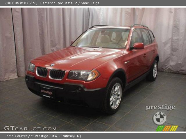 2004 BMW X3 2.5i in Flamenco Red Metallic